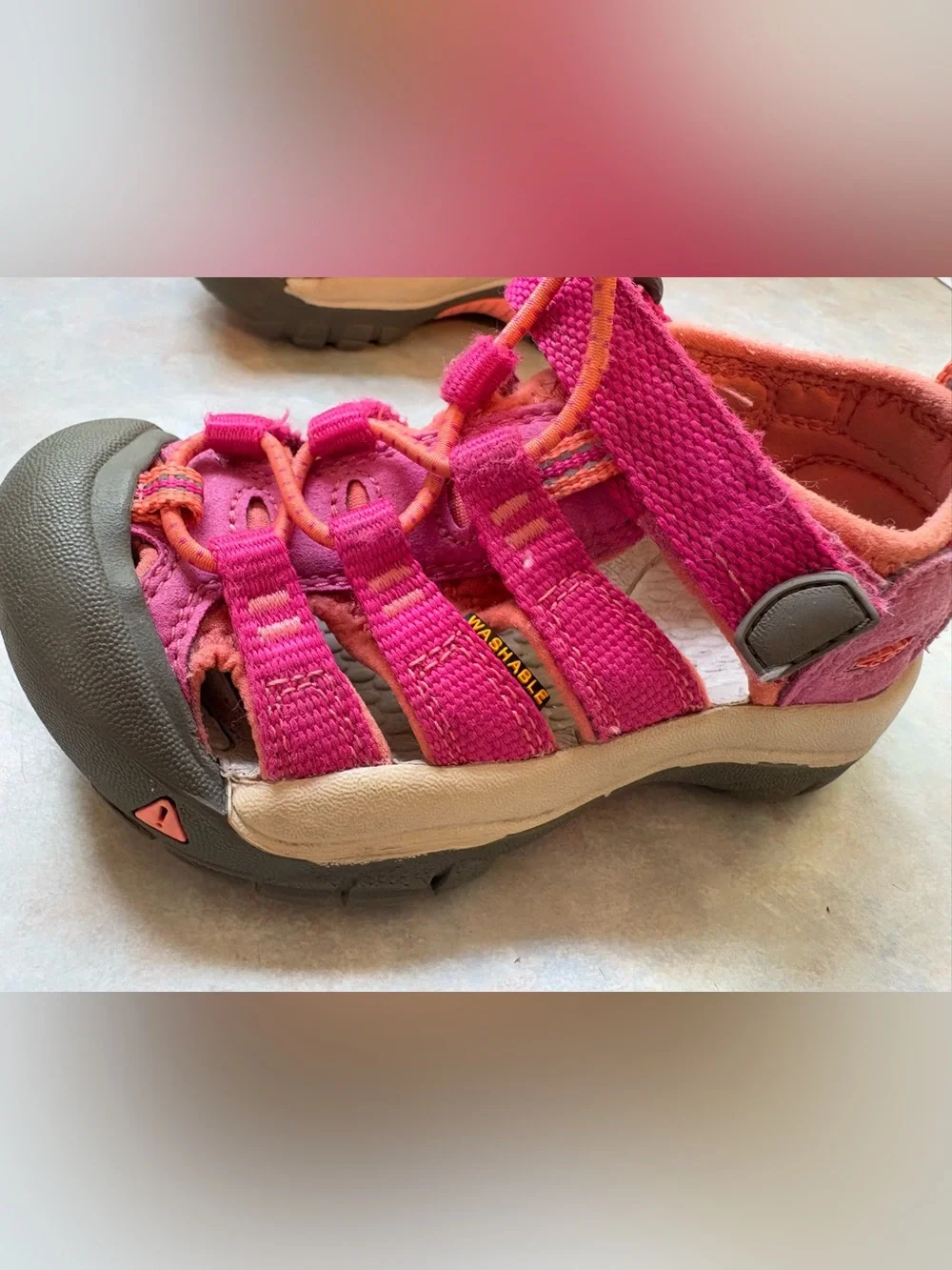Keen Kids Pink and Orange Outdoor Sandals